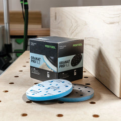Festool Granat PROfile Foam Abrasive Discs, 6'' D150, Medium Grit, M GR PRO/10, 10-Pack