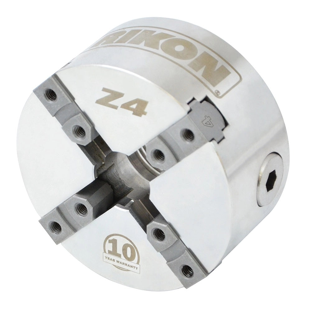 Rikon Z4 Chuck 71-104, Direct Thread with 50mm Jaws, Woodscrew and Chuck Key, 1-1/4'' x 8 TPI