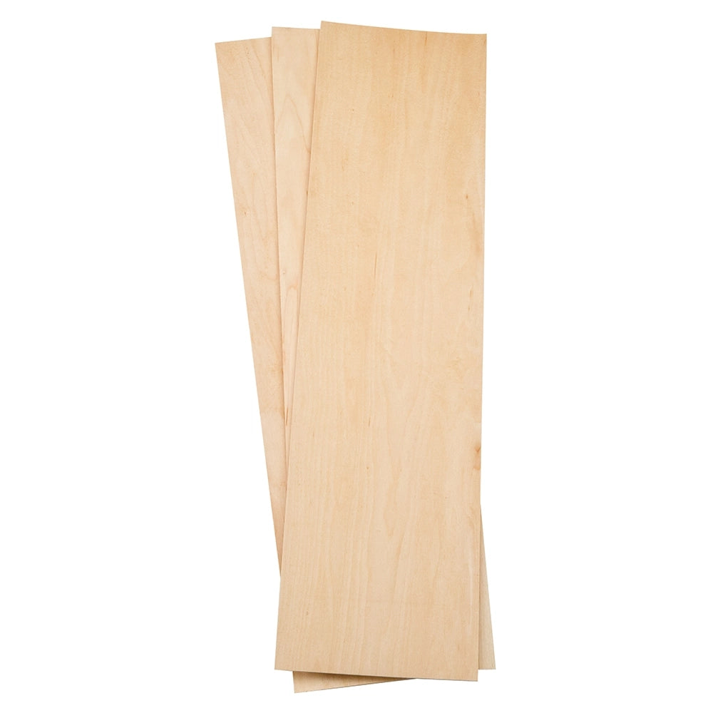 Maple Veneer, Pack of 3 Sq. Ft., 4-1/2'' to 7-1/2'' x 24'' x 1/16'' Thick