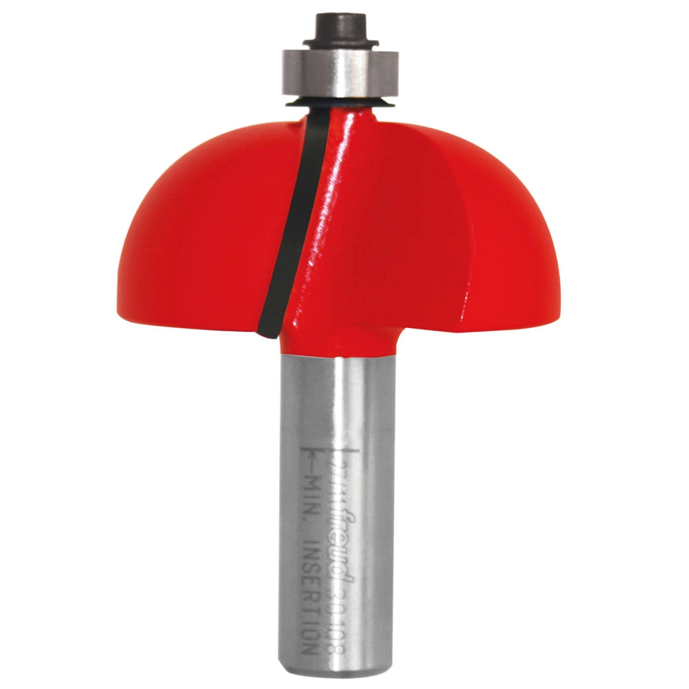 Freud® #30-112 Cove Router Bit, 3/8''R x 1-1/4'' D x 1/2''H x 1/2'' Shank