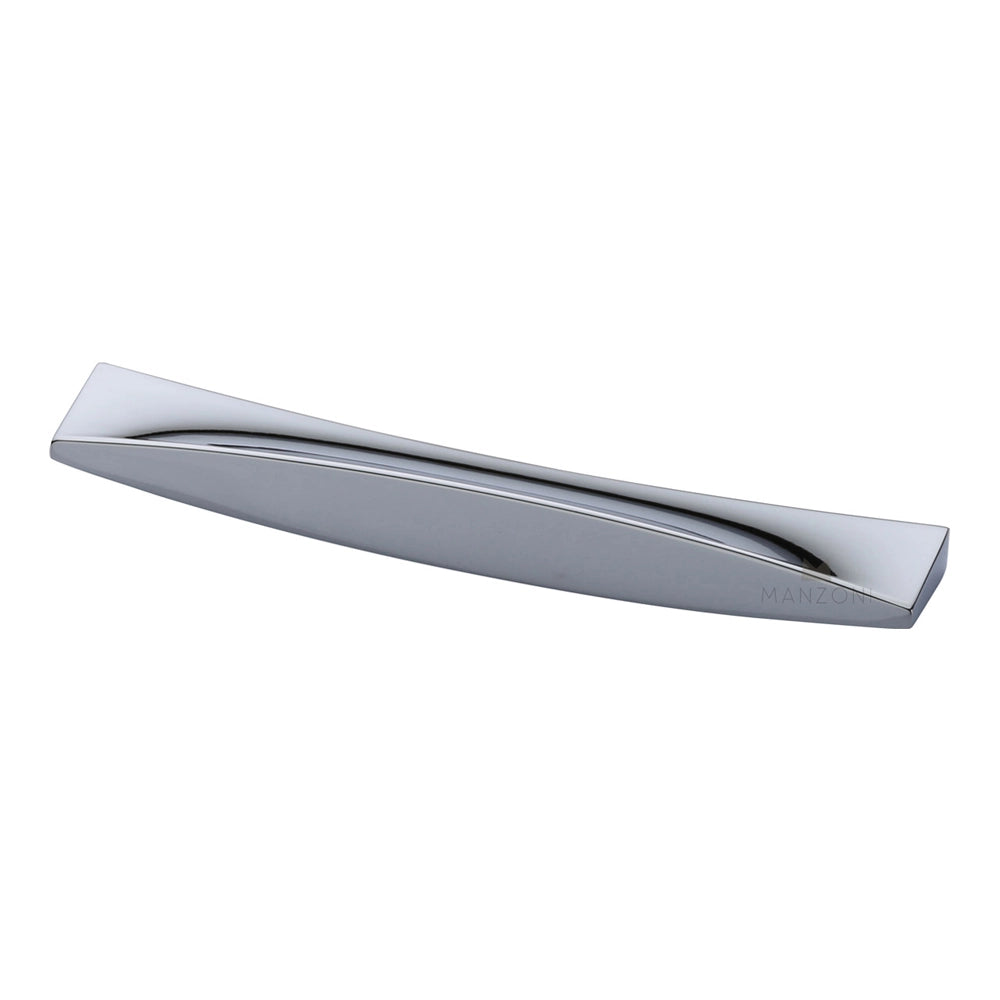 6-7/8''  Leaf Cabinet Pull, Polished Chrome