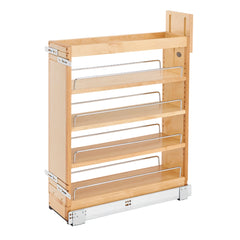 Base Cabinet Pullout Organizer with Blumotion Soft-Close - 6.5 in. Maple