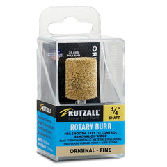Kutzall Original - Cylinder Burr, 1/4'' Shaft, Head Diameter 3/4'' X Head Length 1'', Fine