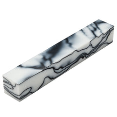 Acrylic Pen Blank - Black/Ivory