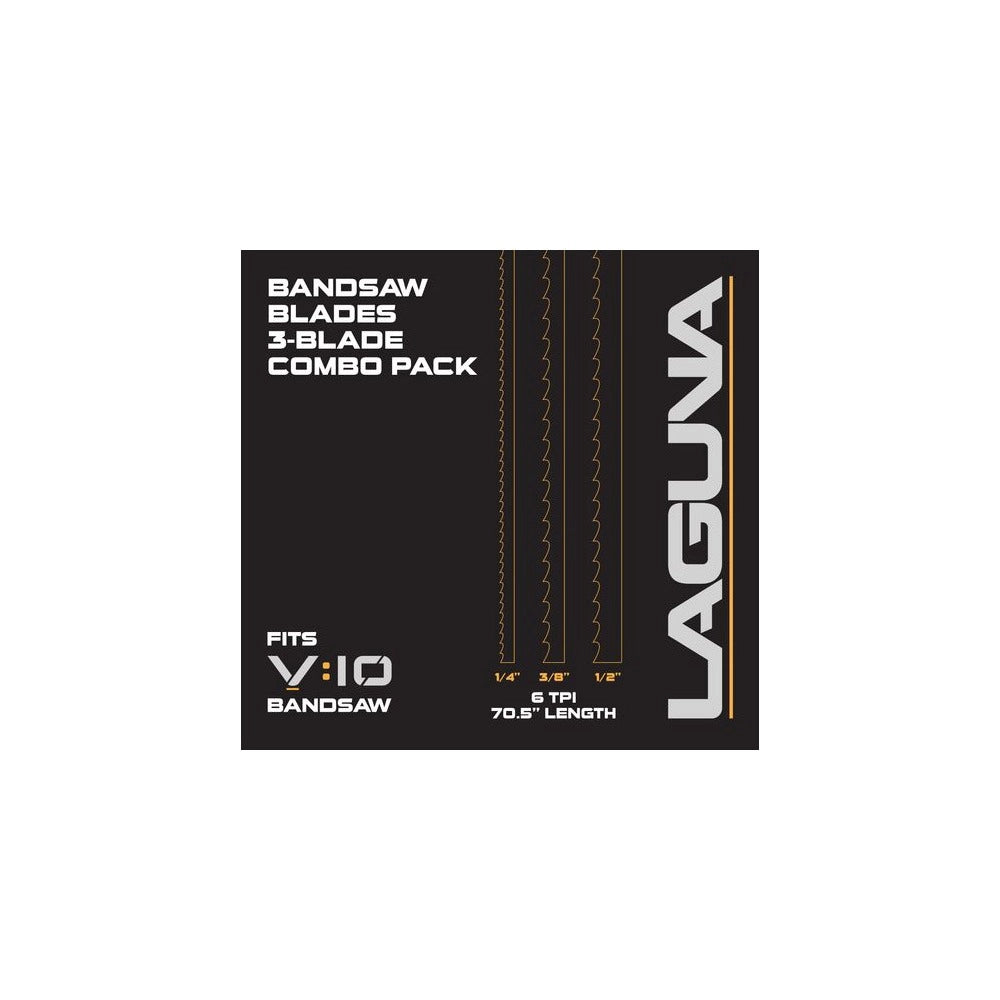 Laguna Blade Combo Pack for V:10 Bandsaw, 3-Piece