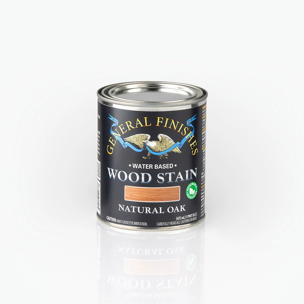 General Finishes Water Based Wood Stain, Natural Oak, Pint