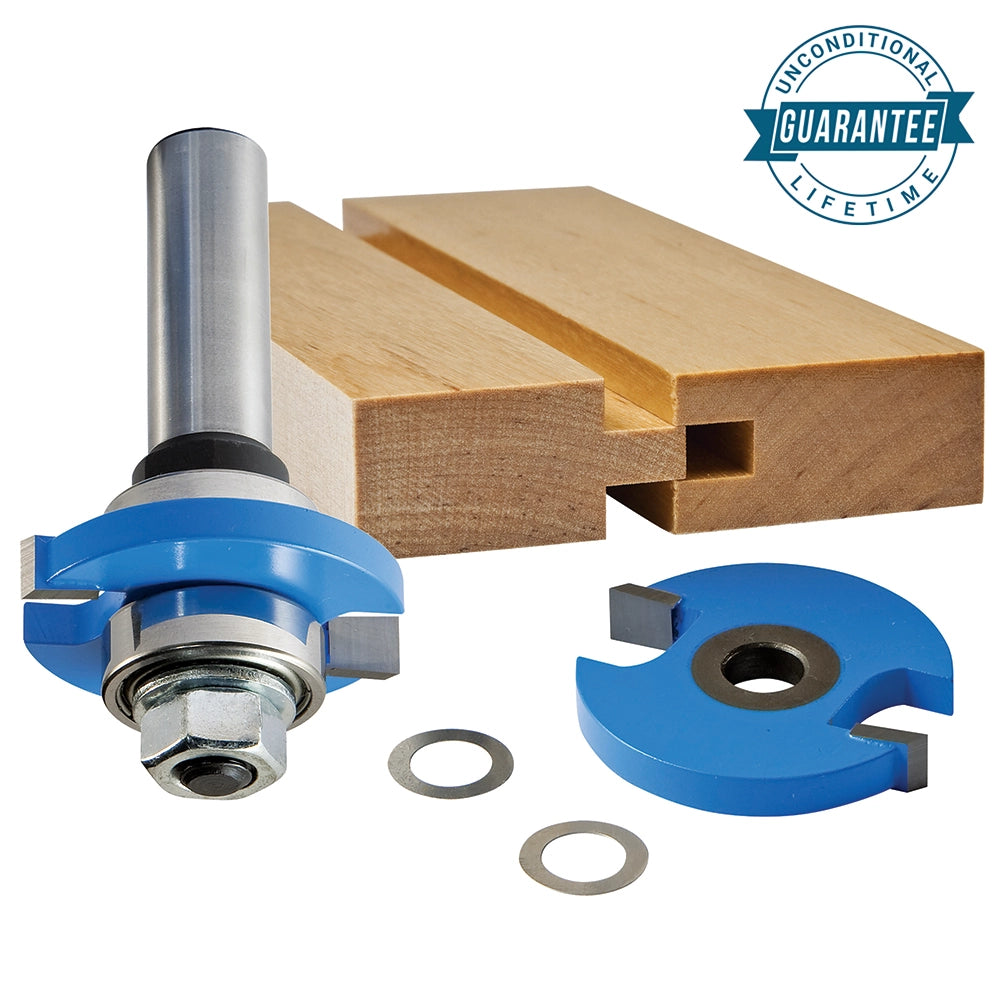 Rockler Tongue and Groove Router Bit - 1/4" H x 1/2" Shank x 3/8'' Depth of Cut