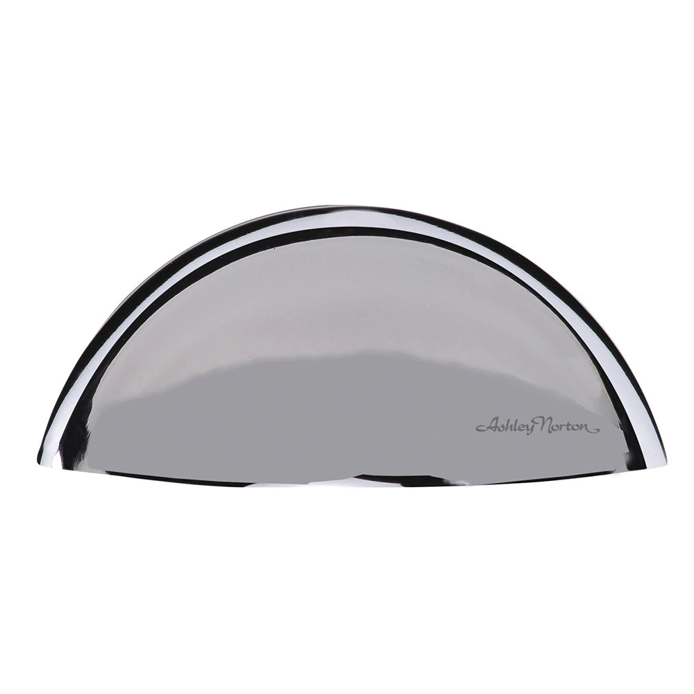 3-1/4''  Rear Mounted Modern Cabinet Bin Pull, Polished Chrome