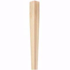 4 Sided Square Tapered Island or Cabinet Column, Red Oak (01540210AK1)