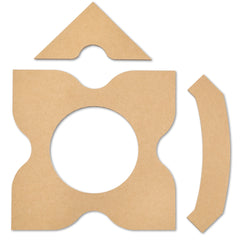 Rockler Bird Feeder Station Plan with 1/4'' MDF Templates