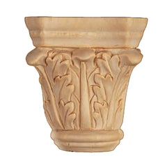 Large Rubberwood Hand Carved Acanthus Capital (2031)
