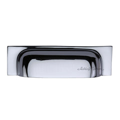 8-3/4''  Industrial Cabinet Bin Pull, Polished Chrome