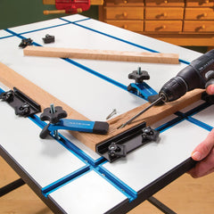 Rockler 48'' Universal T-Track with Hold-Down Clamps