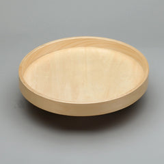 Full Circle LD Banded Wood Tray w/ Steel Bearing Corner Lazy Susans - 18 in.