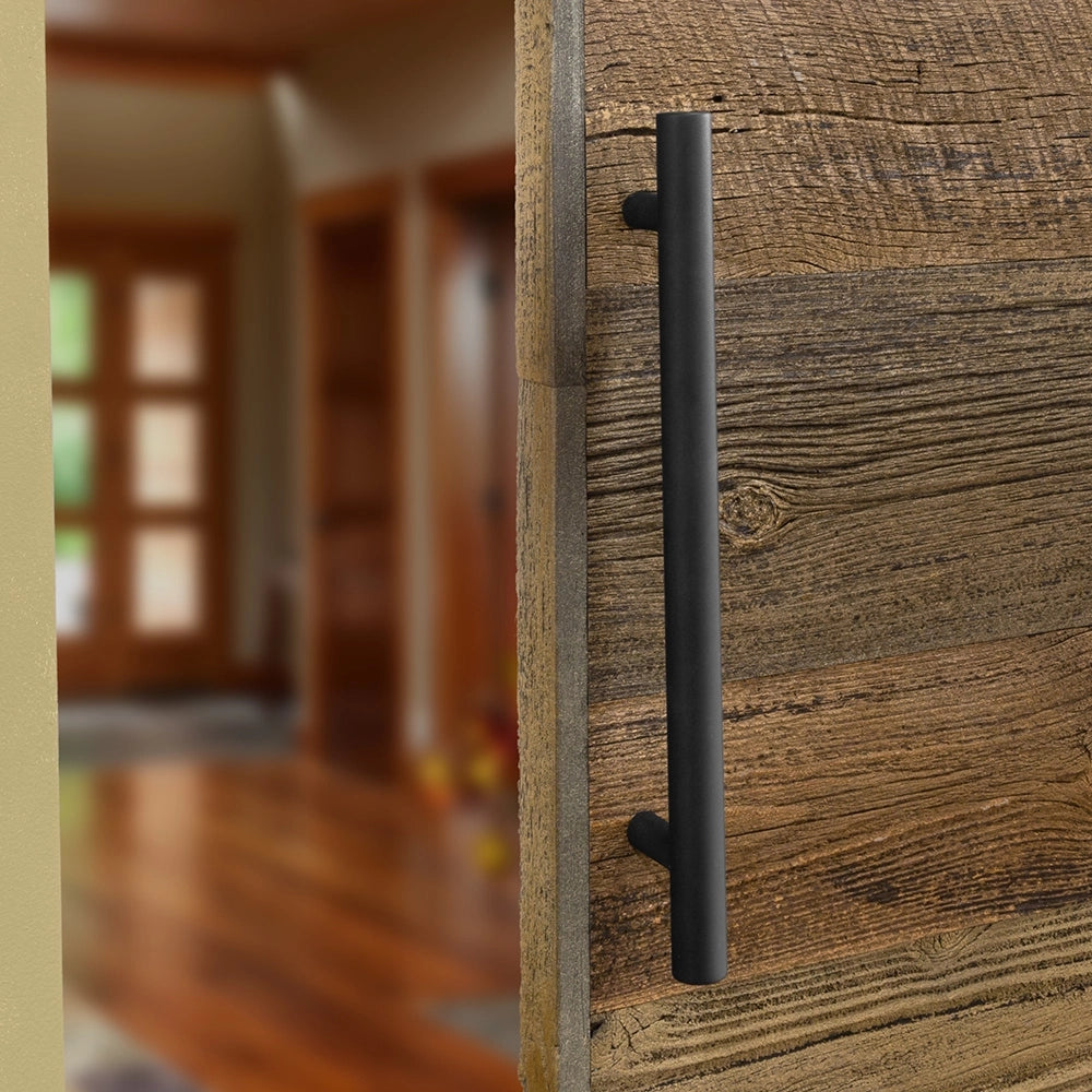 I-Semble Rolling Barn Door Handle, Black