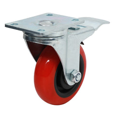 4'' 300-lb. Heavy Duty Polyurethane Caster, Swivel w/Total Lock Brake