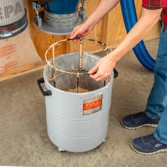 Dust Right Wall-Mount HEPA Cyclone Dust Collector, 1250 CFM (2 Boxes)