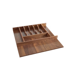 Cut-To-Size Insert Wood Cutlery Organizer for Drawers - 15 in.