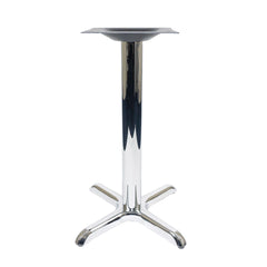 Chrome X-Style 5''W x 22''W Stamped Steel Table Base, End Style, Table Height