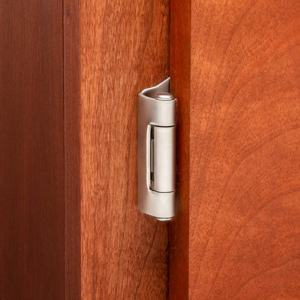 Partial Wrap 1/4" Overlay Hinges - Brass - pair
