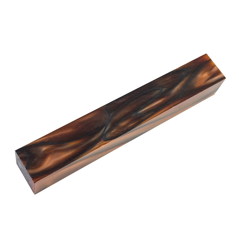 Cat's Eye Black/Bronze Acrylic Acetate Pen Blank