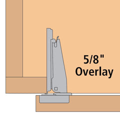 Full Kit Grass Tiomos Soft-Close Hinges (Pair) for Face Frame, 110°, 1/16'' Overlay