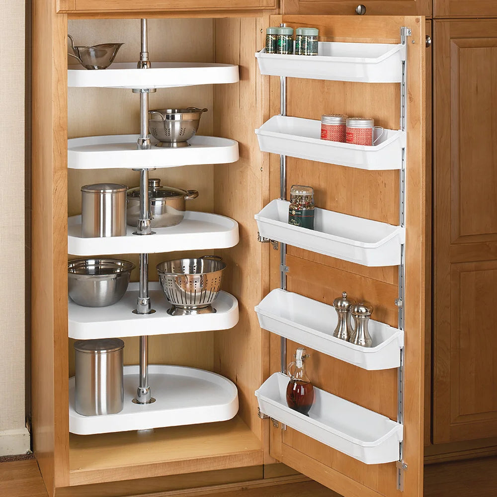 22" (560 mm) Diameter D-Shaped Shelves, Almond (6265-22-15-52)