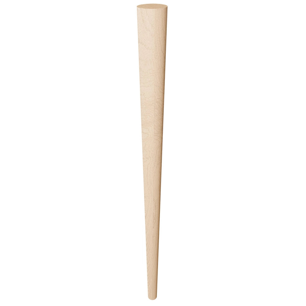 29'' Tapered Turned Leg, Hard Maple