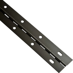 Charcoal Gray, Slotted Piano Hinge, 36" L x 1-1/2" W