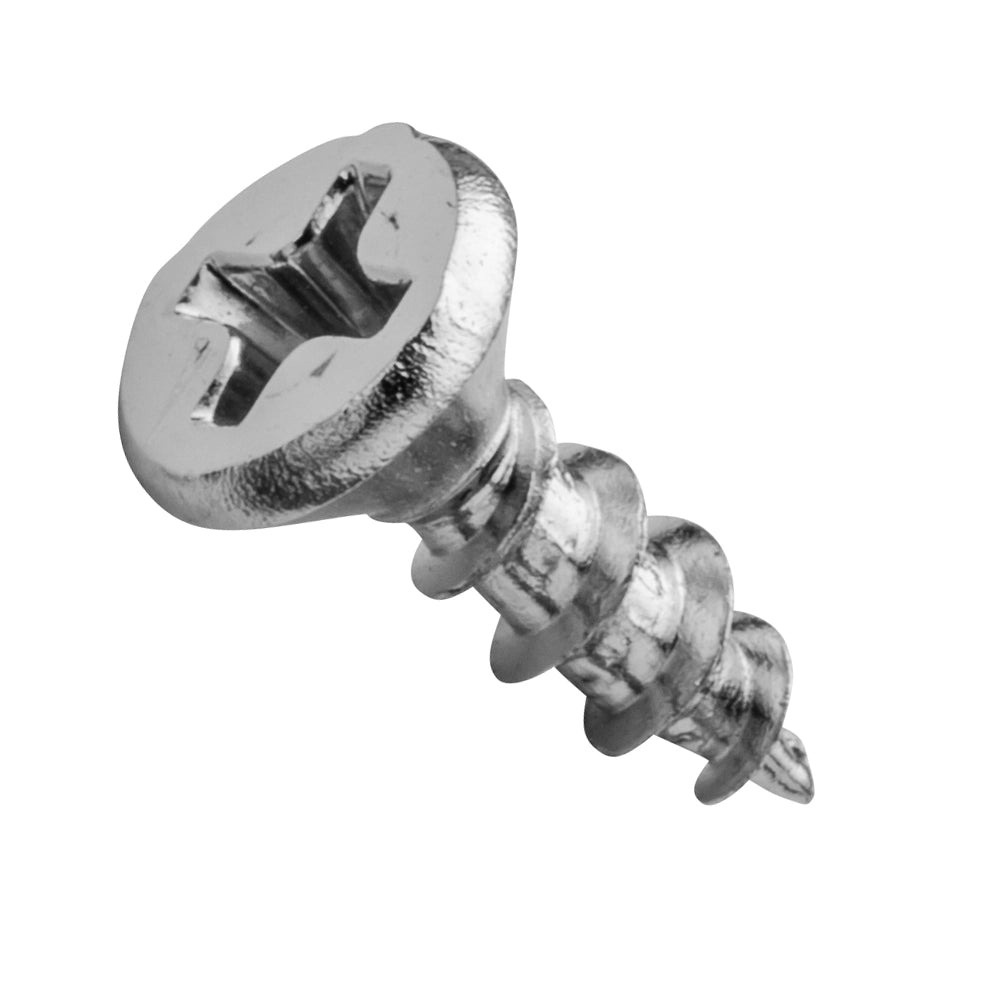 Centerline #5 x 5/8'' Flat Head Phillips Cabinet Hardware Mounting Screws, Zinc, 100-Pack