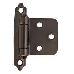 Variable Overlay Self-Closing Face-Mount Cabinet Hinges (3429), Oil-Rubbed Bronze
