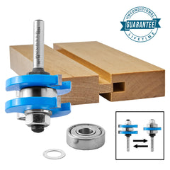Rockler Tongue and Groove Router Bit - 1/4" H x 1/4" Shank x 3/8'' Depth of Cut