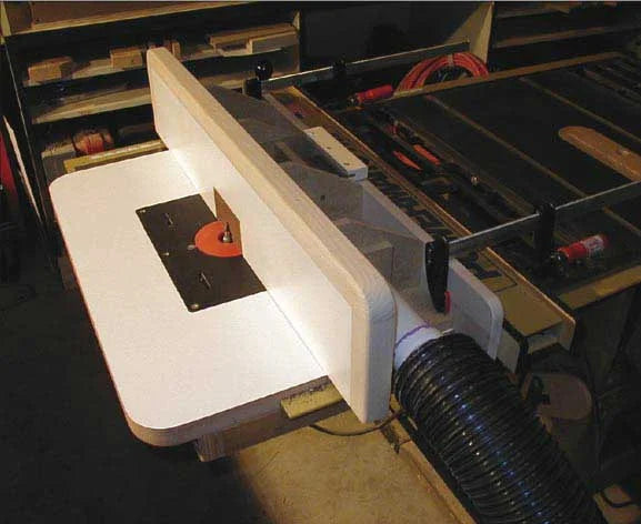 Dust-Collecting Router Table Fence Downloadable Plan