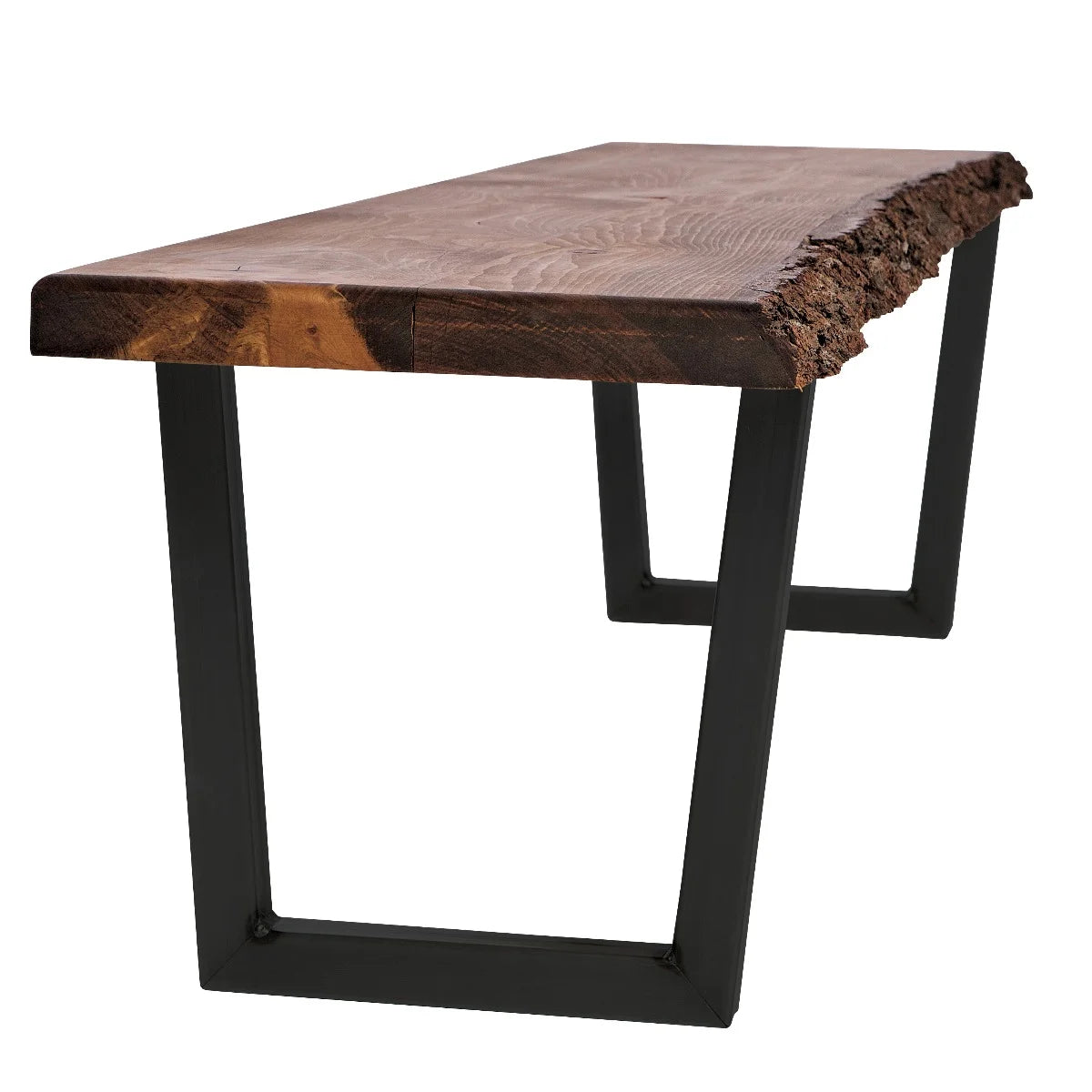 28''H V-Shaped Welded Steel Table Leg Set, Black
