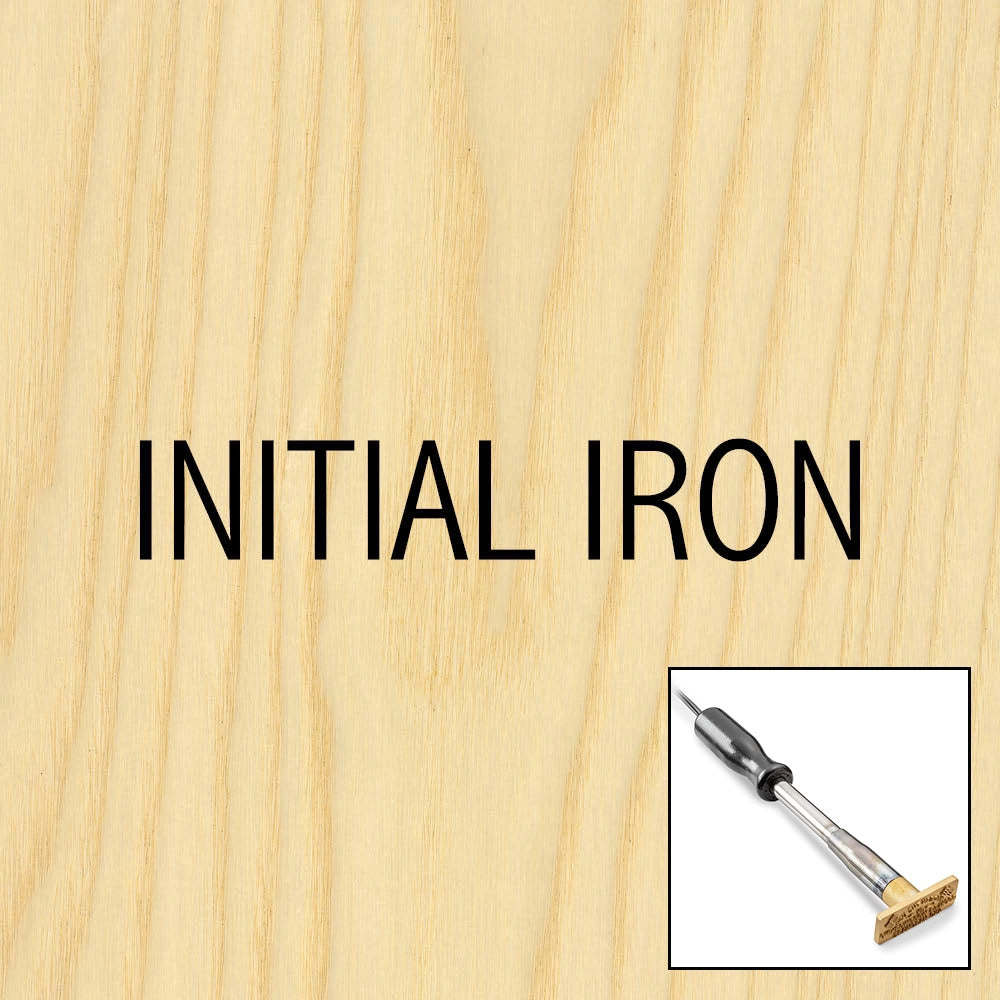 One-Line Initials Branding Iron, Electric Handle