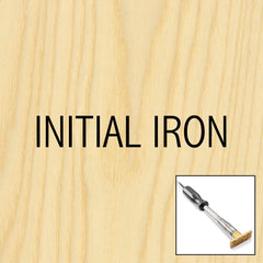 One-Line Initials Branding Iron, Electric Handle