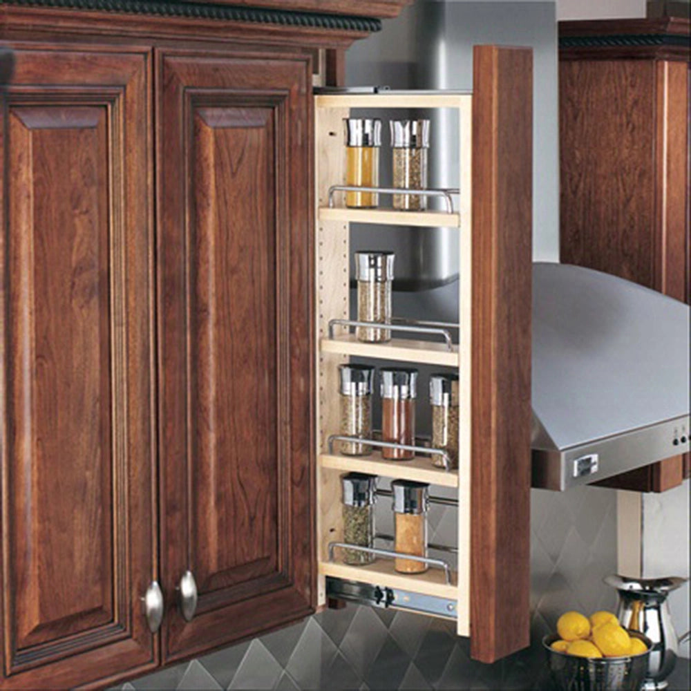 3" Wall Filler Pullout with Adjustable Shelves - 39" Height (432-WF39-3C)