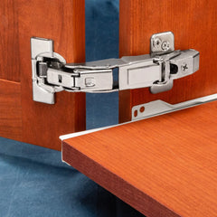 Blum Clip Top BLUMotion 155° Zero Protrusion Hinges, Nickel, Frameless, Full Overlay