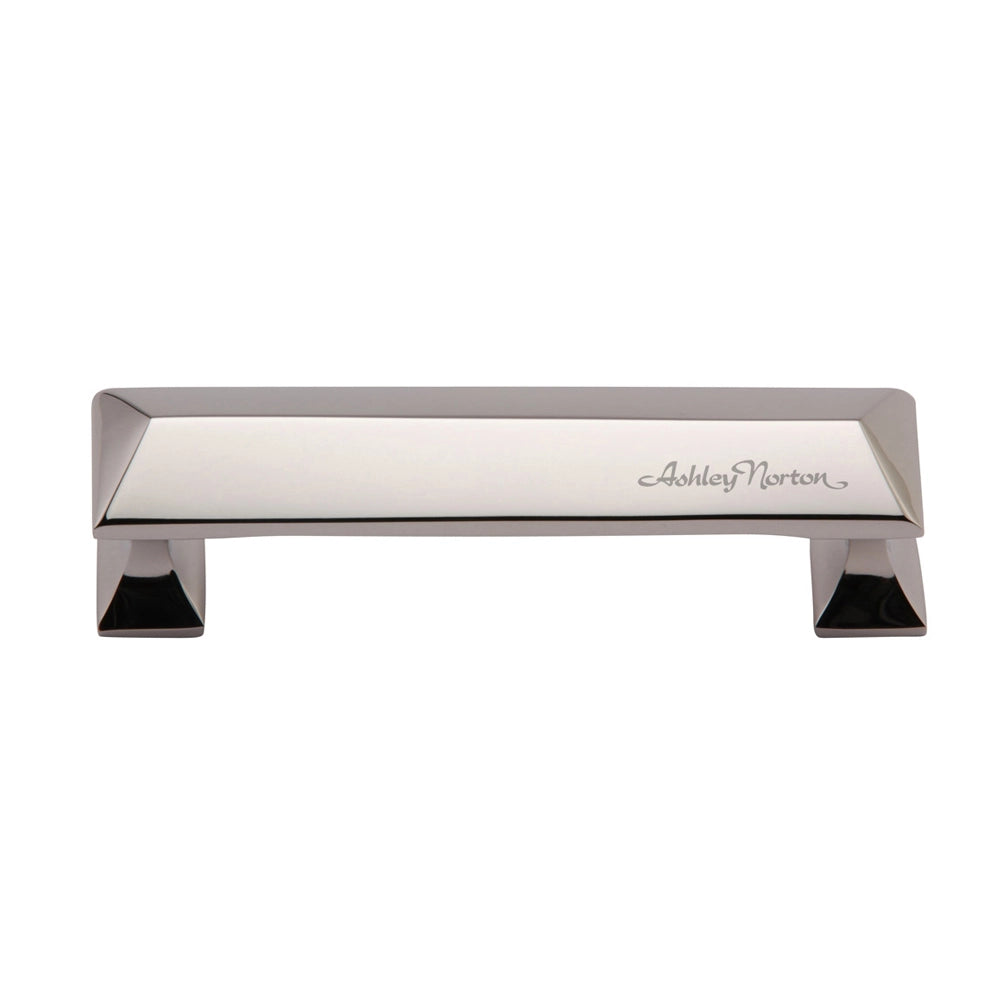 4-3/8''  Pyramid Cabinet Pull, Polished Nickel