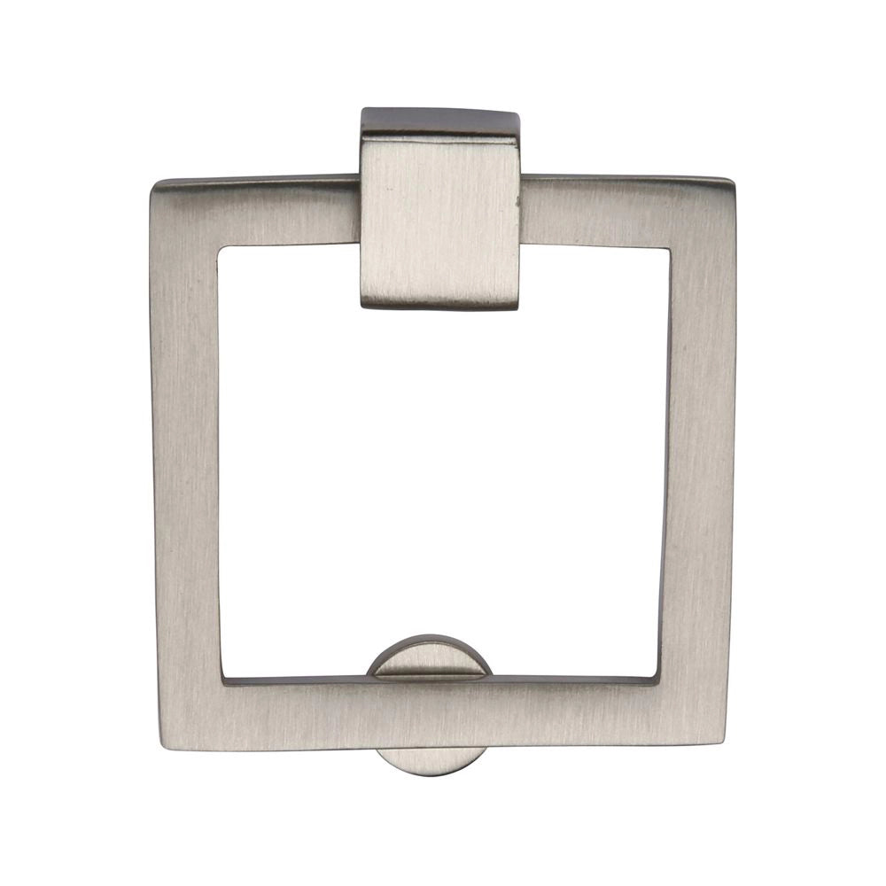 2''  Square Cabinet Drop Pull, Satin Nickel
