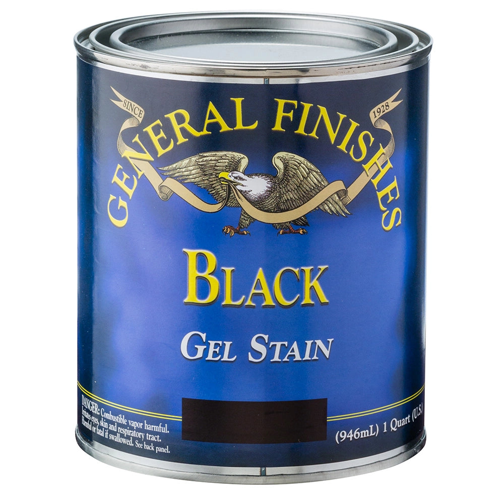 General Finishes Gel Stain, Black, 1/2 Pint