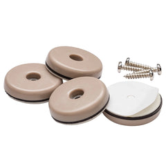 1-1/2" Diameter Screw On Slide Glides, Set of  4