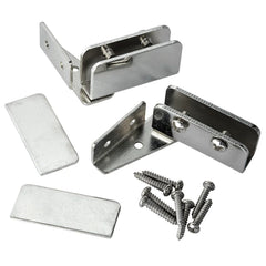 Glass Door Pivot Hinge - Polished Chrome (Pair)
