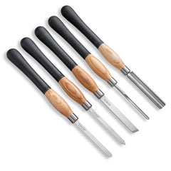 Rockler Traditional High-Speed Steel Ergonomic Turning Tool Set, Full-Size