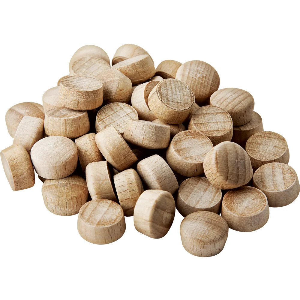 Birch-3/8" Oval Top Wood Plugs