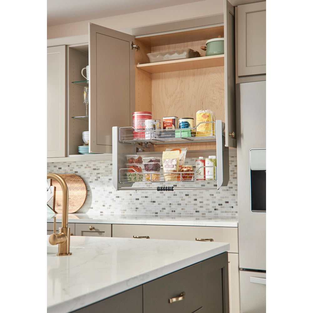 Cabinet Pull-Down Shelving System Wall Accessories - 24 in.