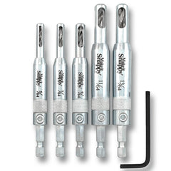 Make it Snappy Tools Self-Centering Drill Bit Set for Hinges, 5-Piece