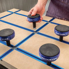 Rockler T-Track Drop-In 4-Way Intersections, 4-Pack