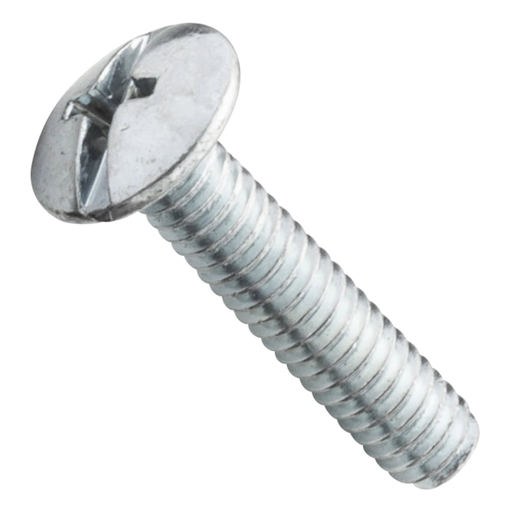 Centerline 8-32 x 3/4'' Truss Head Slot/Phillips Machine Screws for Pulls and Knobs, Zinc, 50-Pack