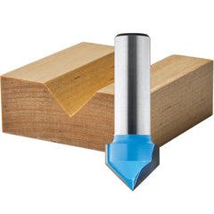 60° x 1/2" D x 5/8" H x 1/4" Shank Rockler V-Groove Bit